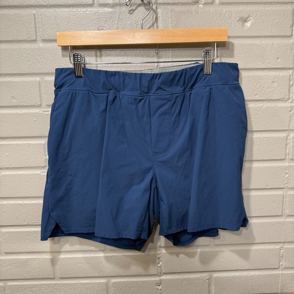Huckberry Wellen Sevens Sports Shorts Lined Med Blue 5" Athletic Gym Performance - Picture 6 of 14